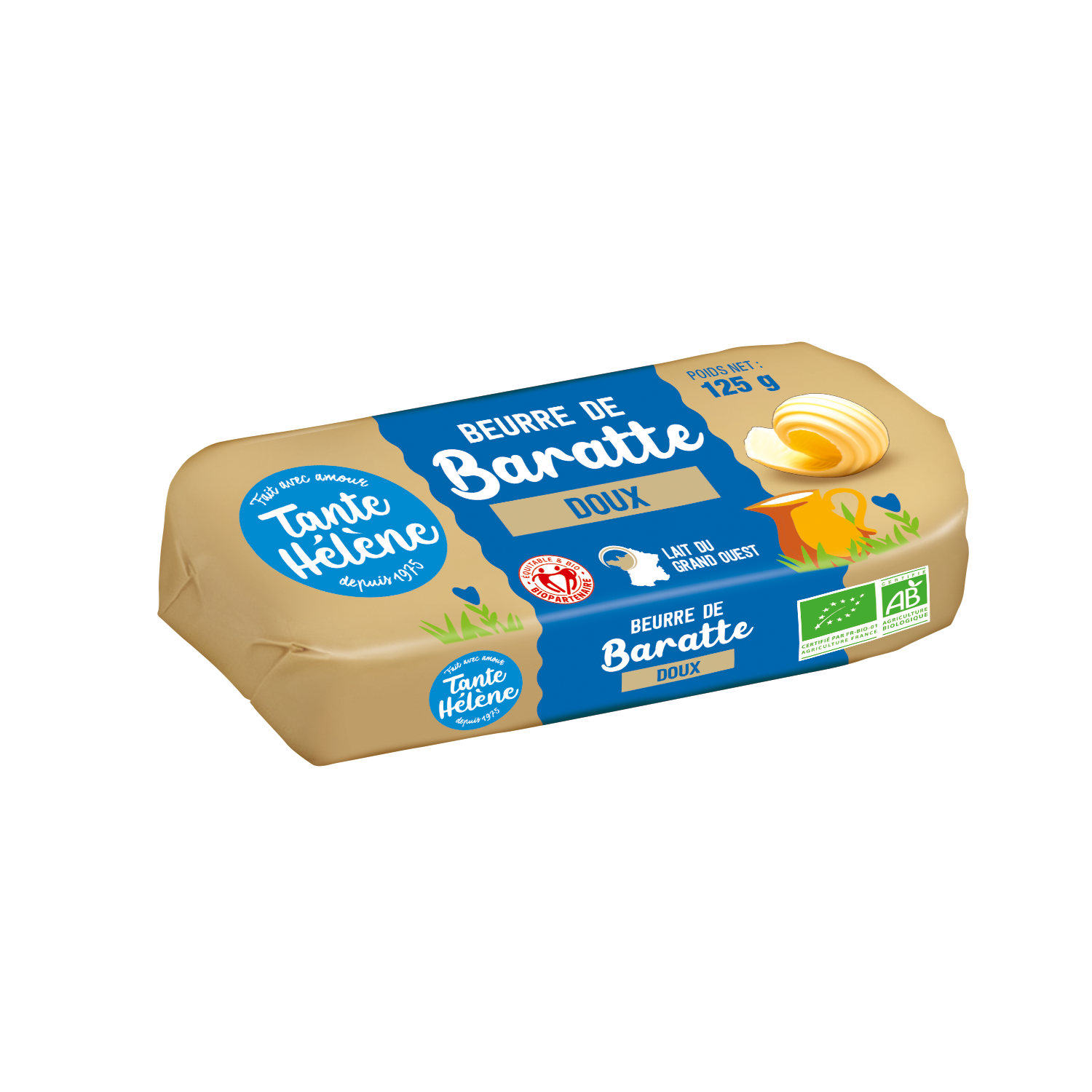 3d 3 4 Beurre De Baratte Th 125gr Doux