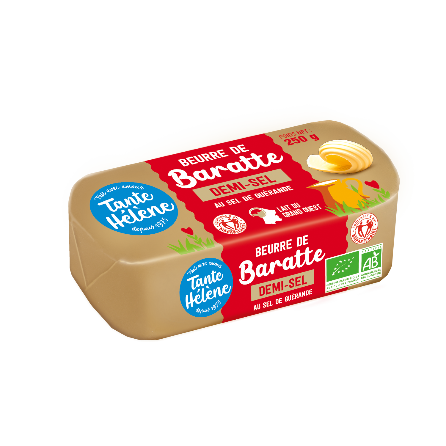 3d 3 4 Beurre De Baratte Th 250gr Demi Sel
